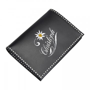Portafoglio sarentinese con stella alpina